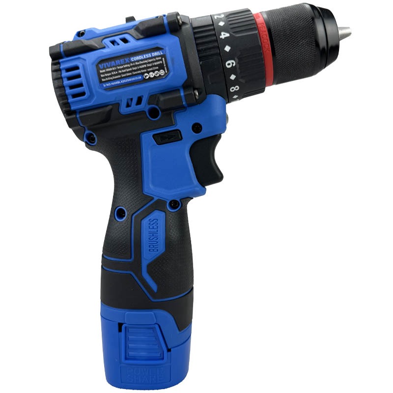 دریل چکشی دو باطری موتور براشلس ویوارکس VR1608-BLX