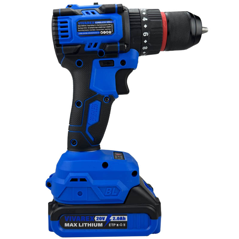 دریل شارژی 20 ولت براشلس ویوارکس VR2010-BLX
