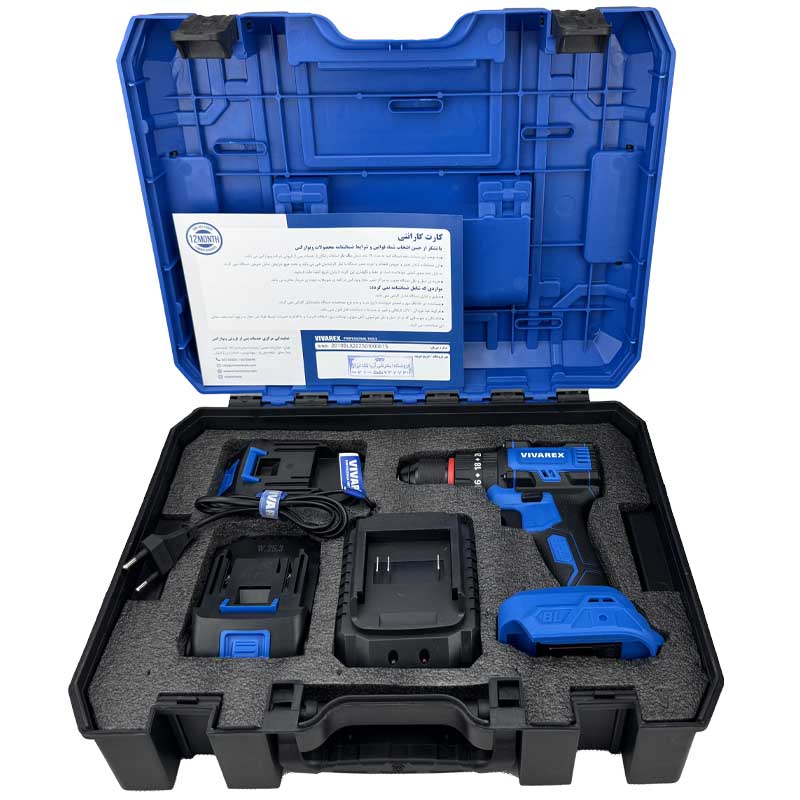 دریل شارژی 20 ولت براشلس ویوارکس VR2010-BLX