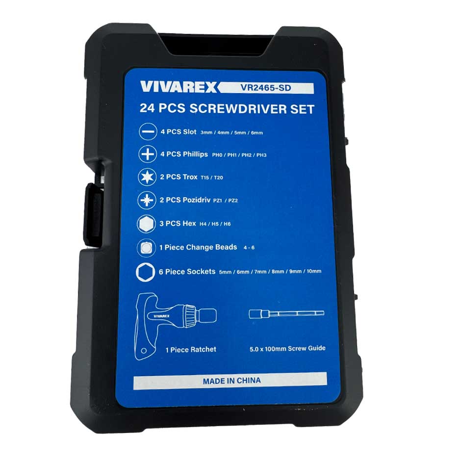 ست سری پیچ گوشتی و بکس 24 عددی ویوارکس VR2465-SD