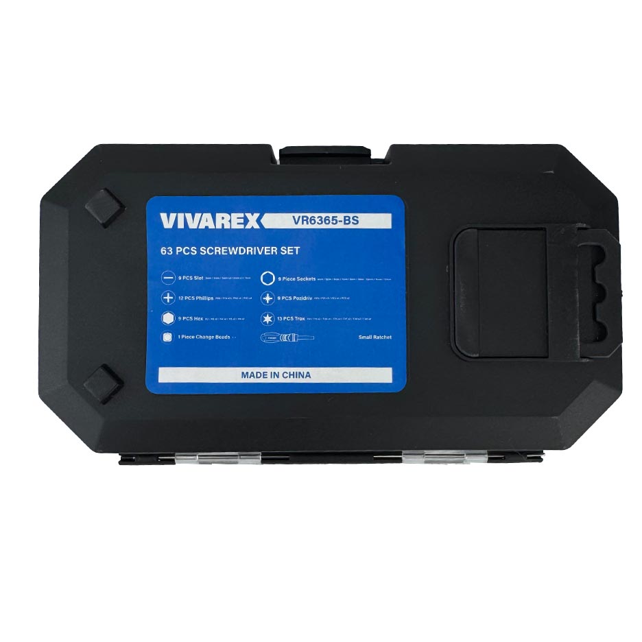 ست سری پیچ گوشتی و بکس 63 عددی ویوارکس VR6365-SD