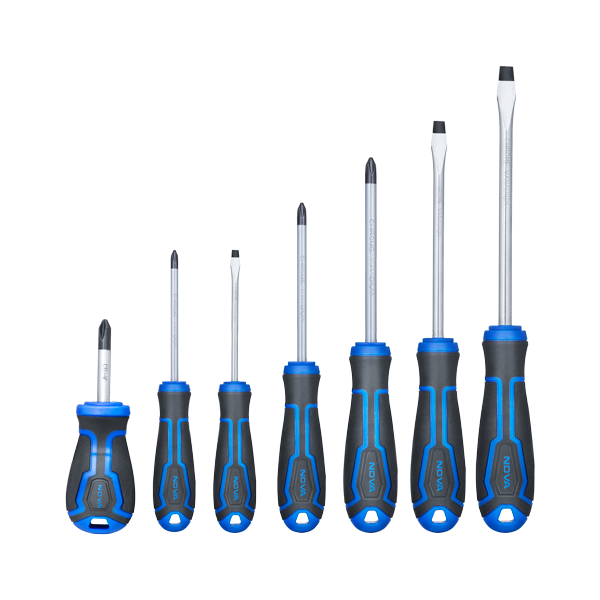 ست پیچ گوشتی دسته پلاستیکی 7 عددی نووا 1791