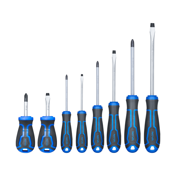 ست پیچ گوشتی دسته پلاستیکی 8 عددی نووا 1792