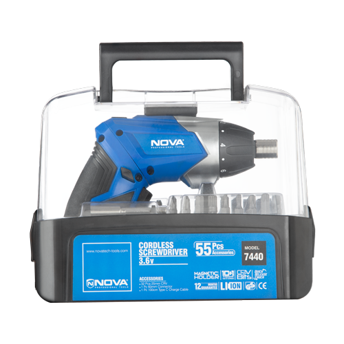 کیت پیچ گوشتی شارژی 55پارچه نووا 7440