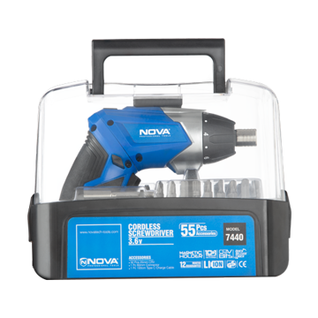 کیت پیچ گوشتی شارژی 55پارچه نووا 7440