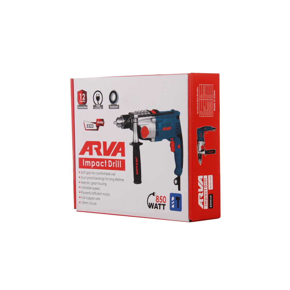 دريل گیربکسی چکشی 5323 اروا 