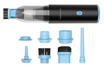 جاروبرقی و گردگیر دستی پاورولوژی / Powerology Turbovac 8 In 1 Handheld Vacuum & Air Duster