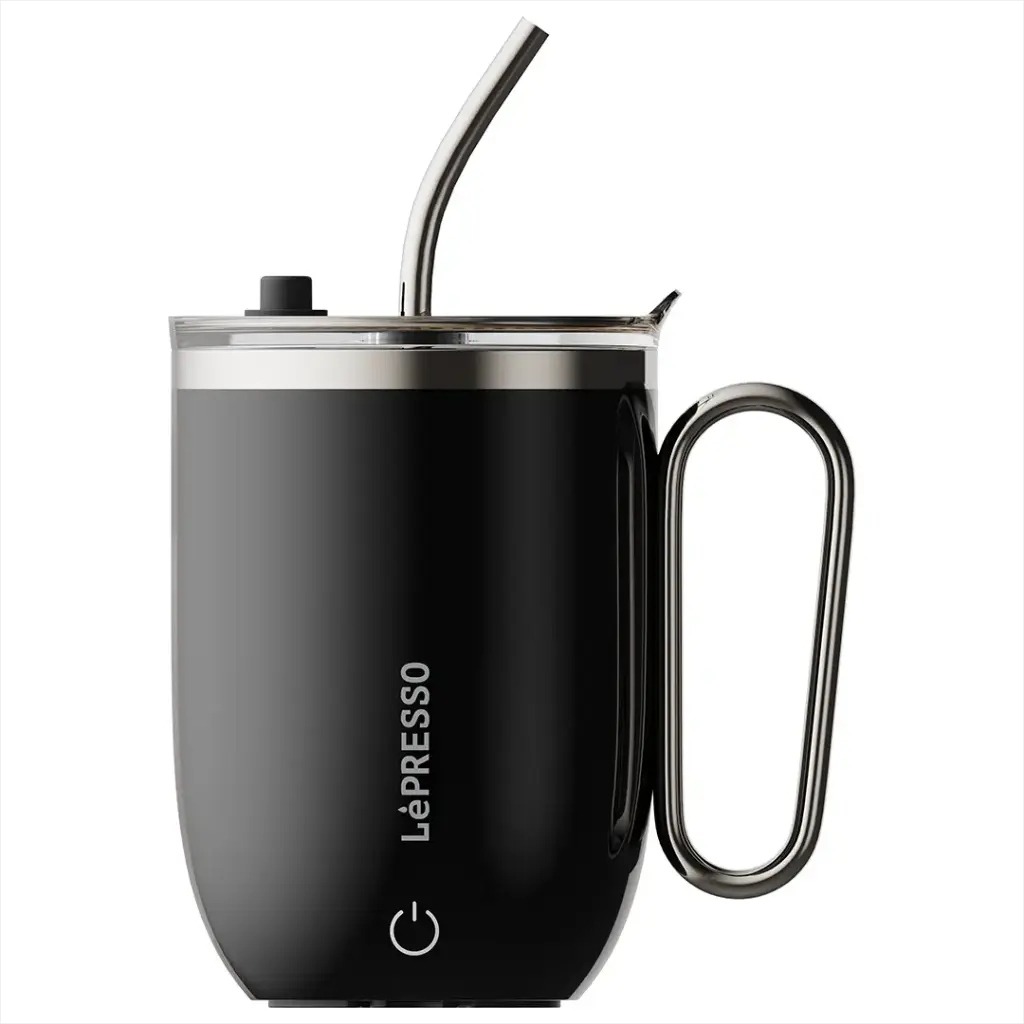 Lepresso Sip Spin Magnetic Auto Stirring Mug with Touch Button/ ماگ همزن دار مغناطیسی