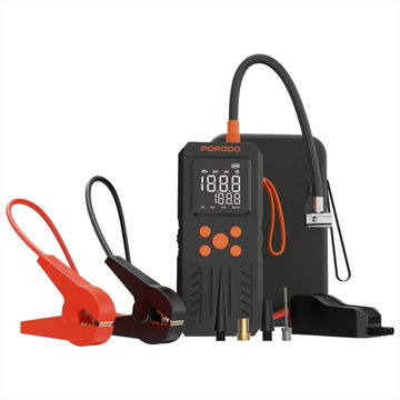 جامپ استارتر و کمپرسور پرودو /   Porodo 4-In-1 Multi-Tool Inflator and Jump Starter