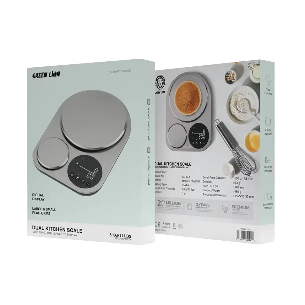ترازو آشپز خانه گرین لاین / Green Lion Dual Kitchen Scale