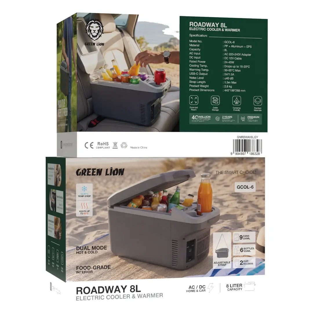 خنک کننده و گرم کن برقی 8L گرین لاین  GNRDWAY8LGY