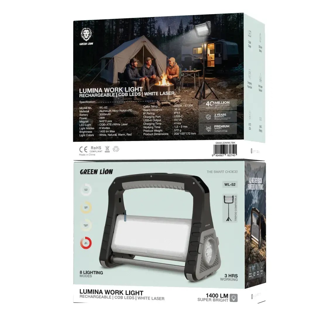 چراغ کمپینگ Lumina گرین لاین GNWL52MWLTBK