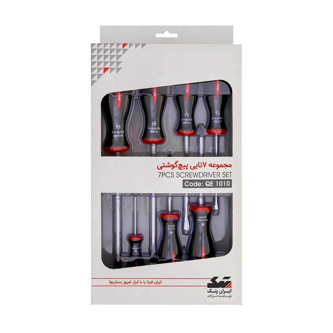 مجموعه 7 عددی پیچ گوشتی ایران پتک QE 1010