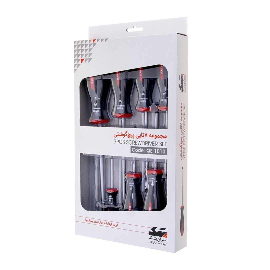 مجموعه 7 عددی پیچ گوشتی ایران پتک QE 1010